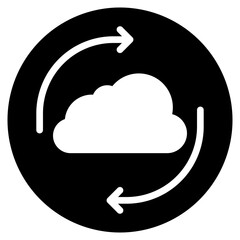 cloud glyph icon