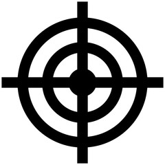 Shooting Target or Bullseye Icon