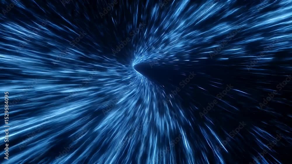 Poster abstract blue light tunnel background with futuristic and high speed technology and motion design el