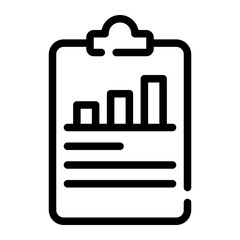 crm reporting  line icon
