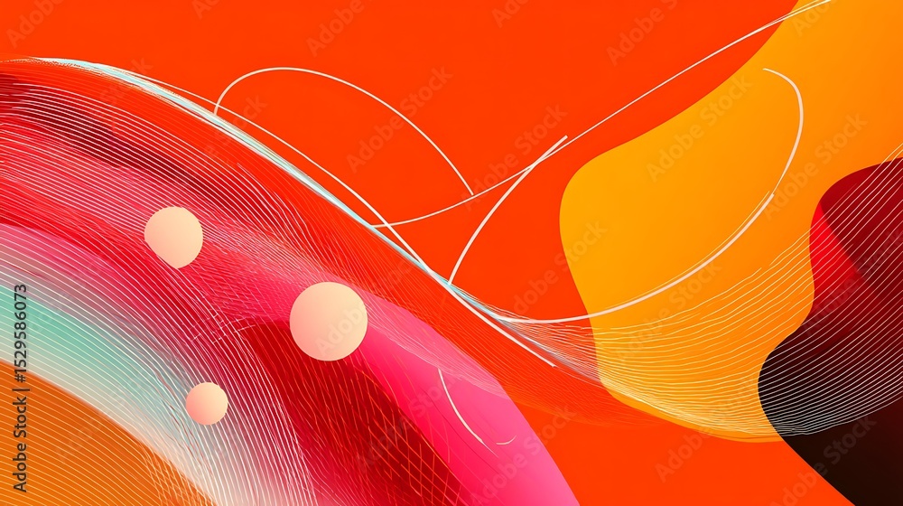 Poster bright abstract modern background