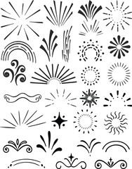 Comic Speed & Impact Lines – Expressive Vector Elements

