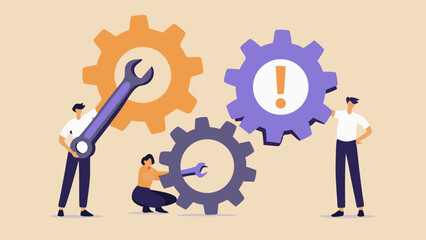 Teamwork Fixing Gears with Issues