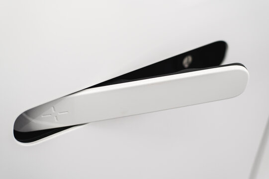 Door handle in a fashionable luxury car