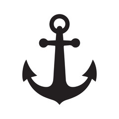Anchor silhouette vector illustration artwork