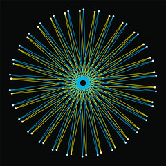 Colorful Mandala Spiritual Pattern Design