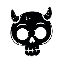 pirate flag with skull and crossbones on a black background. Classic symbol of piracy, danger, and warning. Vector illustration