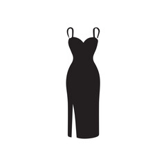 vector illustration of a woman dress