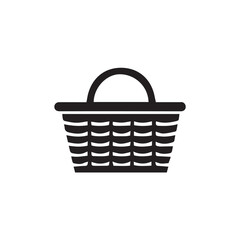 empty basket vector illustration 