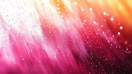 Abstract vibrant digital art display, glowing lines and particles