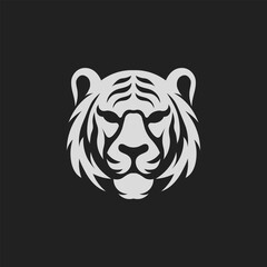 Majestic tiger head vector logo