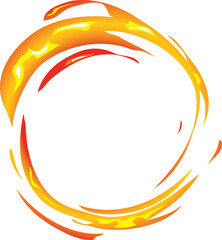 Burning fire ring frames