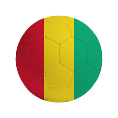 Fototapeta premium Soccer ball with flag of Guinea