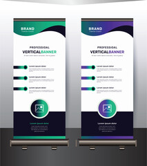 Modern rollup banner design template