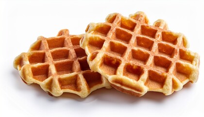 waffles isolated on a white background