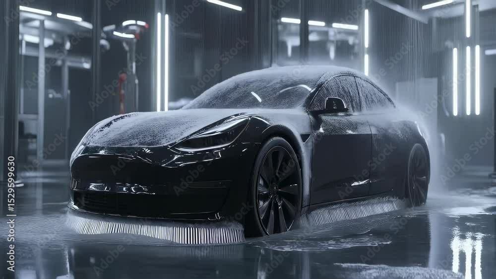 Poster car rotation showcasing dynamic motion and sleek design 3d