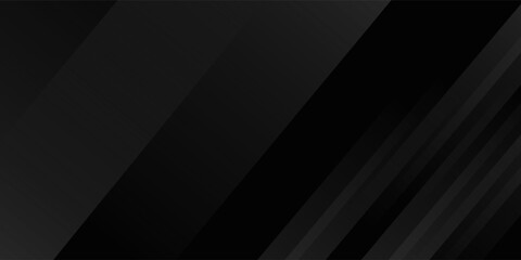 Black abstract background. Elegant dark diagonal shape elements. Modern luxury grey gradient graphic design.
