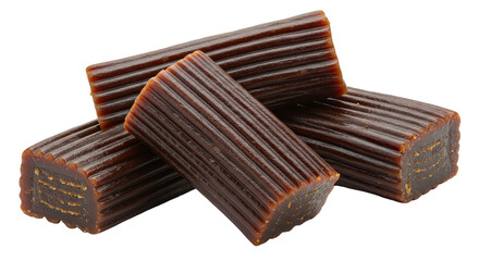 Isolated Pile of Licorice Candy
