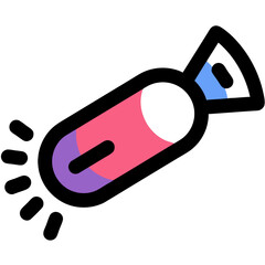 Vibrant Pink and Purple Candy with Glowing Effect