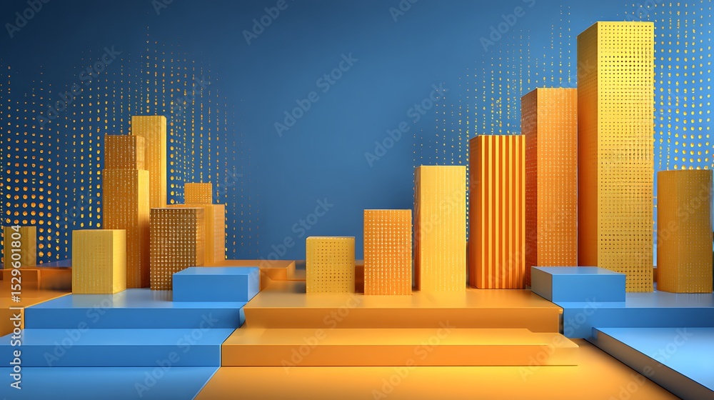 Poster abstract 3d business background