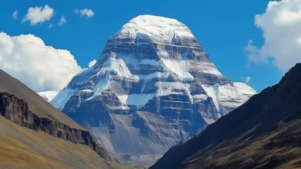 Majestic Mount Kailash: A Tibetan Icon - Powered by Adobe