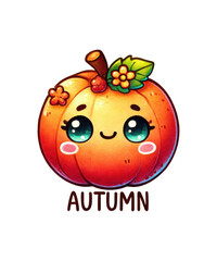 A happy Easter egg cartoon character with a cute smiling face is illustrated as a fresh, red tomato, a funny and healthy vegetarian food vector