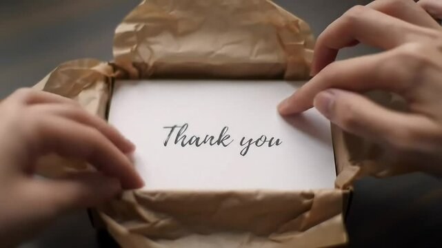 A Simple Gesture of Thanks