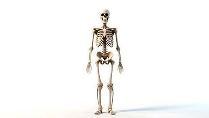 Full body human skeleton anatomy model