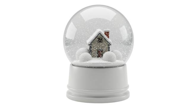 Isolated Snow Globe