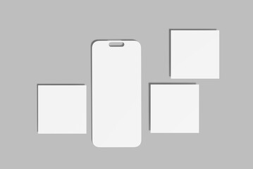 Instagram Post Blank Mockup template