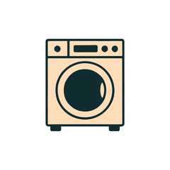 Washing machine icon. vector illustration	