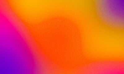 Vibrant abstract gradient background featuring orange yellow pink and purple hues with noise texture