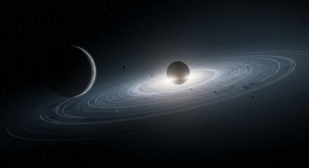 3D Space Galaxy Planet Starry Night Cosmos Universe Background