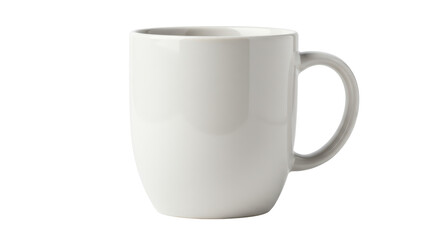 Isolated White Ceramic Mug