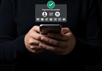 Secure Online Payment Successful Transaction Mobile Banking App User Experience