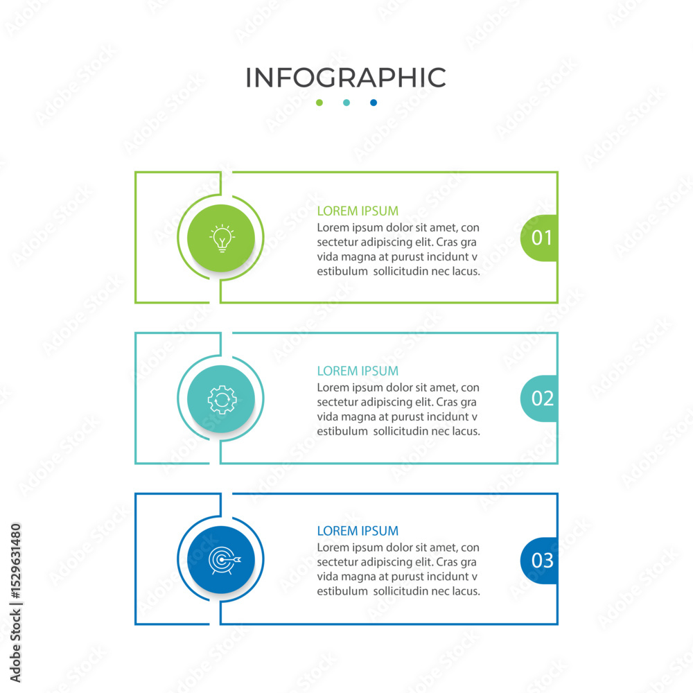 Poster timeline infographic design element and number options. business concept with 3 steps.