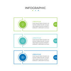 Fototapeta na wymiar Timeline infographic design element and number options. Business concept with 3 steps.