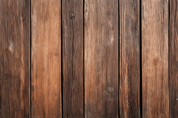 Fototapeta premium Aged Wooden Plank Texture in Warm Earthy Brown with Subtle Side Lighting