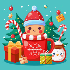 santa claus with gifts