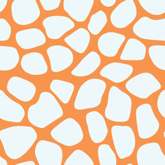 Abstract modern giraffe seamless pattern. Animals trendy background. Colorful decorative vector stock illustration for print, card, postcard, fabric, textile. Modern ornament of stylized skin.
