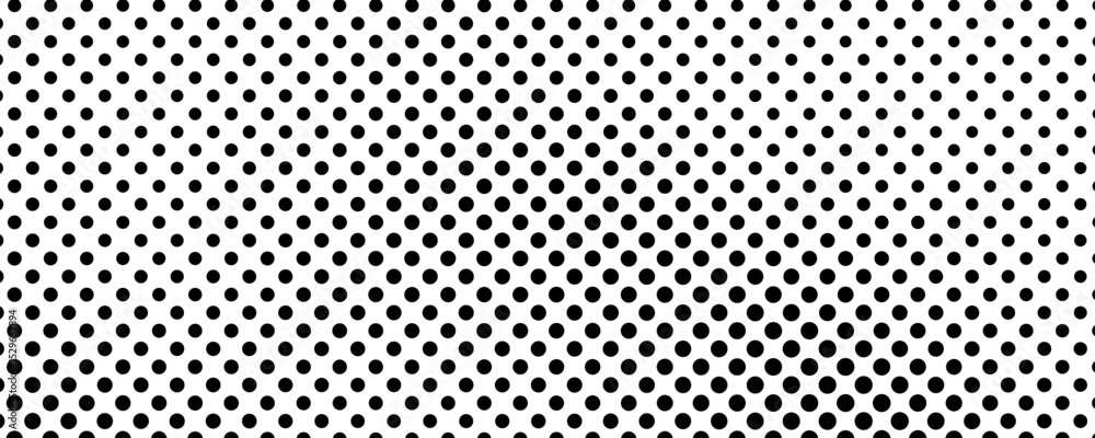 Poster monochrome halftone background with dots