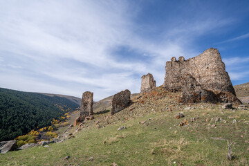 Kinzi Castle or Kindzi Castle is a medieval Georgian castle located in the historical Artani region, northwest of the Bagdashen village of the central district of Ardahan Province. It is also called "