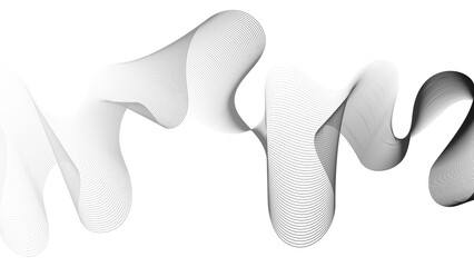 Abstract backdrop with grey wave gradient lines