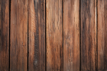 Naklejka premium Aged Wooden Plank Texture in Warm Earthy Brown with Subtle Side Lighting