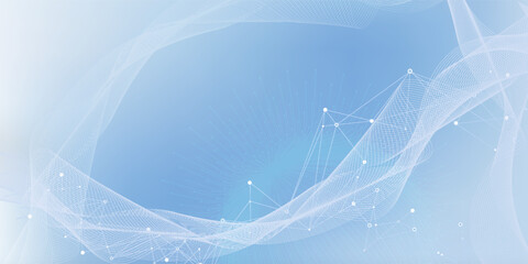 Obraz premium Global network connection banner design template. Header social network communication in the global business concept.vector eps10