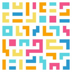 Abstract Mozaic Pattern Colorful