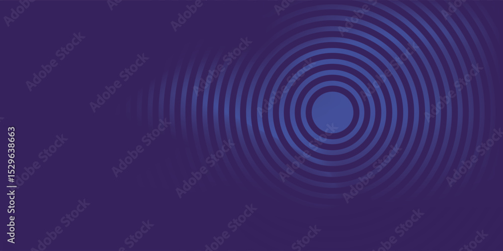 Aufkleber blue abstract background with glowing circles. swirl circular lines pattern. geometric spiral. twirl