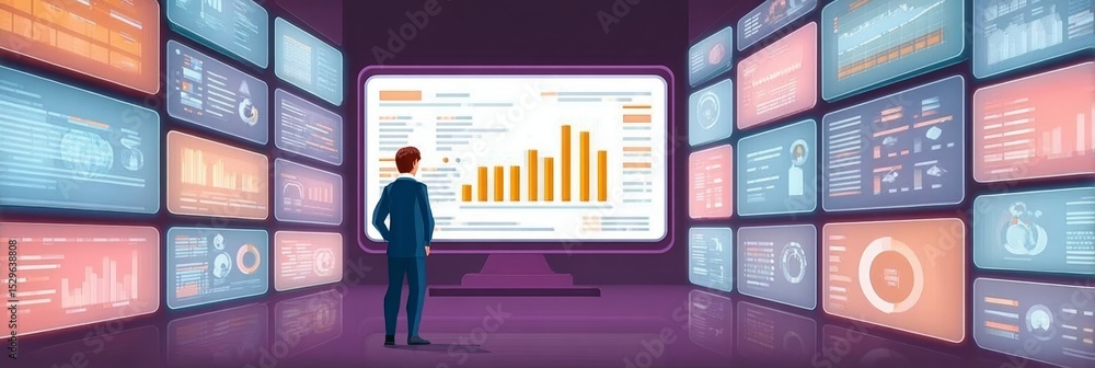 Poster effective data visualization techniques for strategic decision making in business analytics