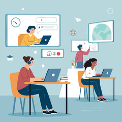 man working on laptop