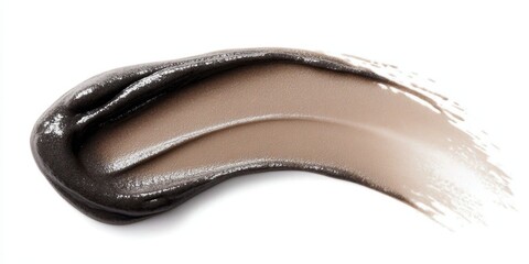 Obraz premium Silky Beige Texture in Abstract Art, Cosmetics Drop, Color Smear Liquid, Fashion Cream Smooth Sample